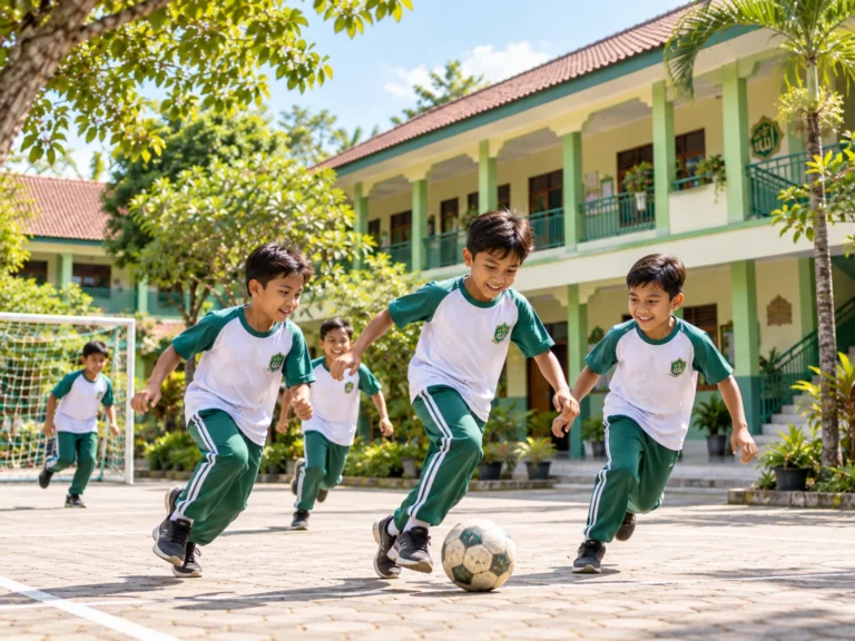 Belajar Sportivitas dan Saling Mendukung melalui Permainan Bola Bersama